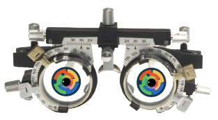oogmeet apparatuur van de orthoptist